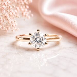 Anillo Ailyn Moissanita 1.0ct Con Certificado GRA