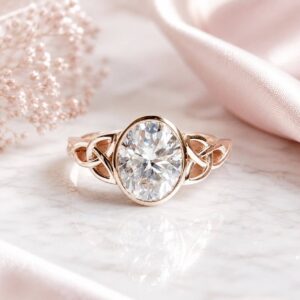 Anillo Minerva Moissanita Oval 2.0CT Con Certificado GRA