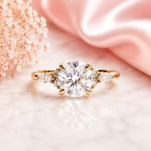 ANILLO AURORA MOISSANITA 1.0CT CON CERTIFICADO GRA