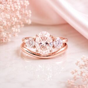 Anillo Grace moissanita oval 1.5ct con certificado GRA