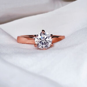 Anillo Olivia moisanita 1.0ct con certificado GRA