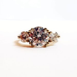 Anillo Belly Moissanita 2.0CT Con Certificado GRA