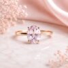 Anillo Dakota moissanita oval 1.5ct con certificado GRA