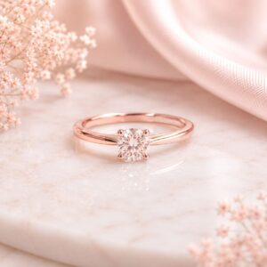 Anillo Anne moissanita 0.3ct con certificado GRA