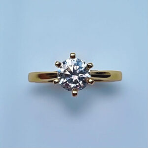 Anillo Ailyn 10k Moissanita 1.0ct Con Certificado GRA