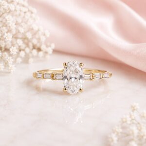 Anillo Maelis Moissanita 0.5ct Con Certificado GRA