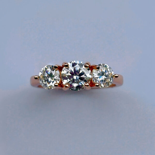 Anillo Triana 10k Moissanita 1.4ct Con Certificado GRA