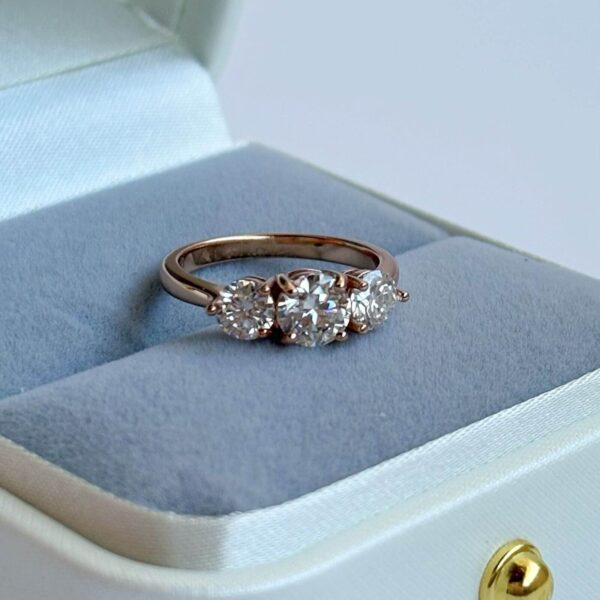Anillo Triana 10k Moissanita 1.4ct Con Certificado GRA - Image 9