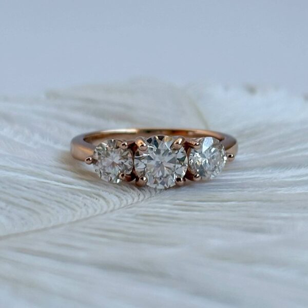 Anillo Triana 10k Moissanita 1.4ct Con Certificado GRA - Image 10