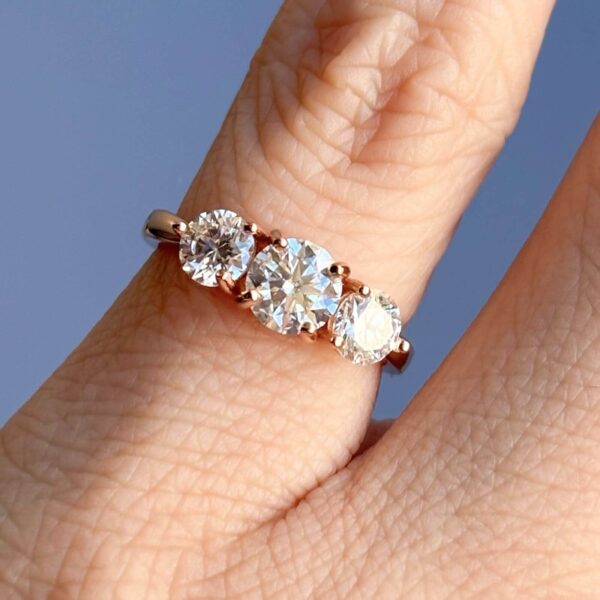 Anillo Triana 10k Moissanita 1.4ct Con Certificado GRA - Image 11