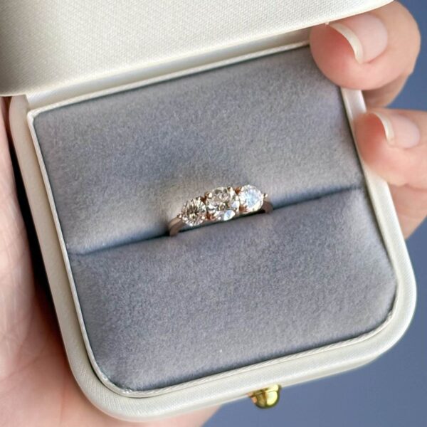 Anillo Triana 10k Moissanita 1.4ct Con Certificado GRA - Image 8
