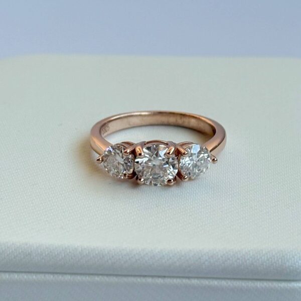 Anillo Triana 10k Moissanita 1.4ct Con Certificado GRA - Image 2