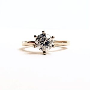 Anillo Ailyn 10k Moissanita 1.0ct Con Certificado GRA