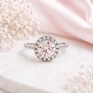 Anillo Marie Antoinette moissanita 1.0ct con certificado GRA