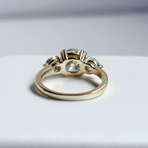 ANILLO BELLY 14K MOISSANITA 2.0CT CON CERTIFICADO GRA - Image 5