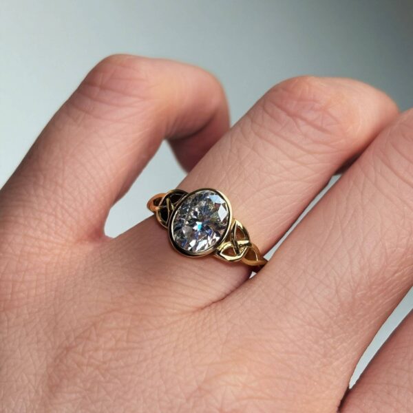 Anillo Minerva Moissanita Oval 2.0CT Con Certificado GRA - Image 9