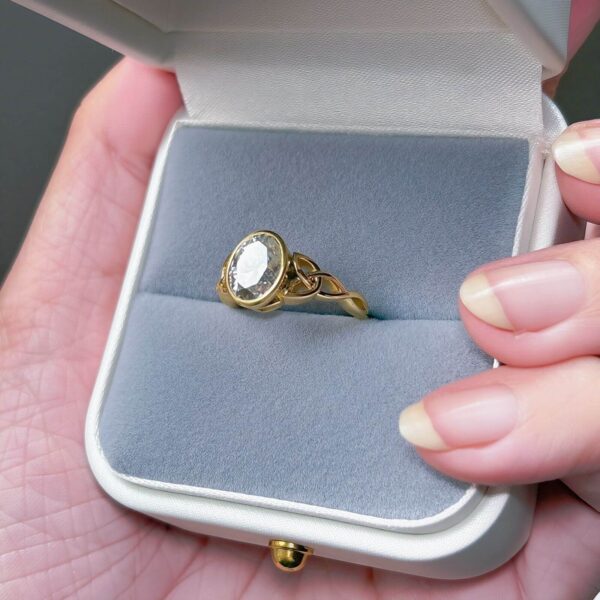 Anillo Minerva Moissanita Oval 2.0CT Con Certificado GRA - Image 5