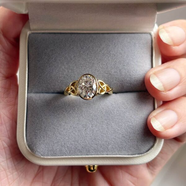 Anillo Minerva Moissanita Oval 2.0CT Con Certificado GRA - Image 7