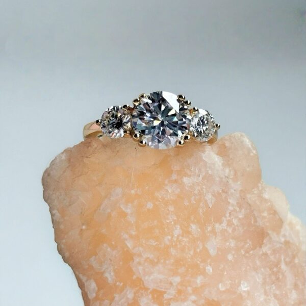 ANILLO BELLY 14K MOISSANITA 2.0CT CON CERTIFICADO GRA - Image 12