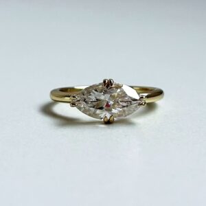 Anillo Calypso Moisanita Marquesa 2.0CT Con Certificado GRA