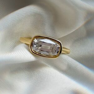 Anillo Zendaya Moisanita OMC 2.0CT Con Certificado GRA