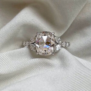 Anillo Rose Moisanita RoseCut 2.0CT Con Certificado GRA